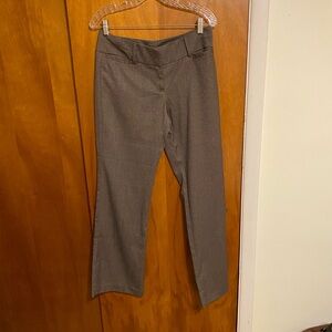 New York & Company Women’s Size 4 Average Metallic Brown Herringbone Trousers